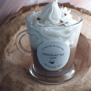 BOUGIE GOURMANDE AU CHOCOLAT AU LAIT